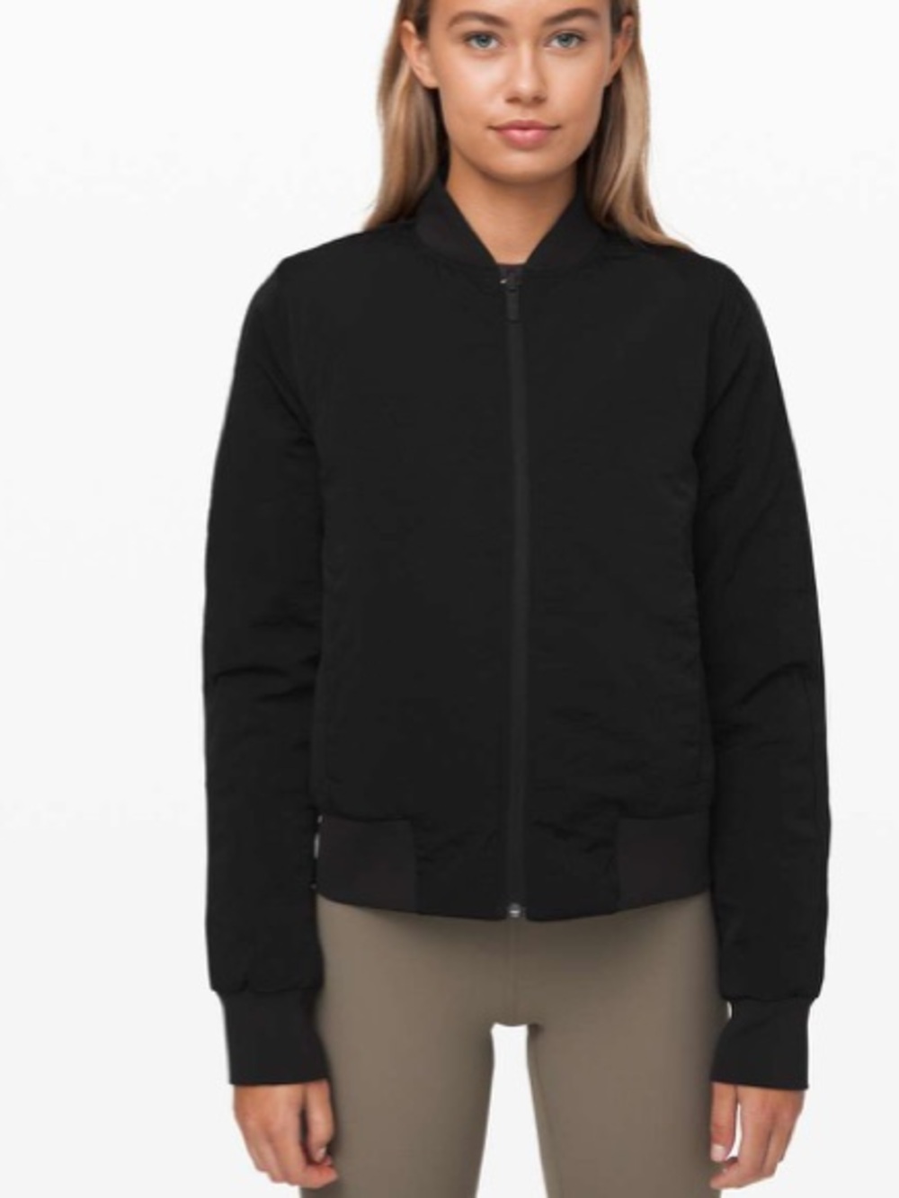 Lululemon Non-Stop Bomber *Reversible jacket Black size 6